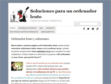 Tablet Screenshot of ordenadorlento.es